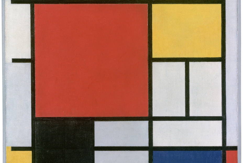 Obra da exposição Mondrian e o Movimento De Stijl (1921) Credito Gemeentemuseum, Dan Haag